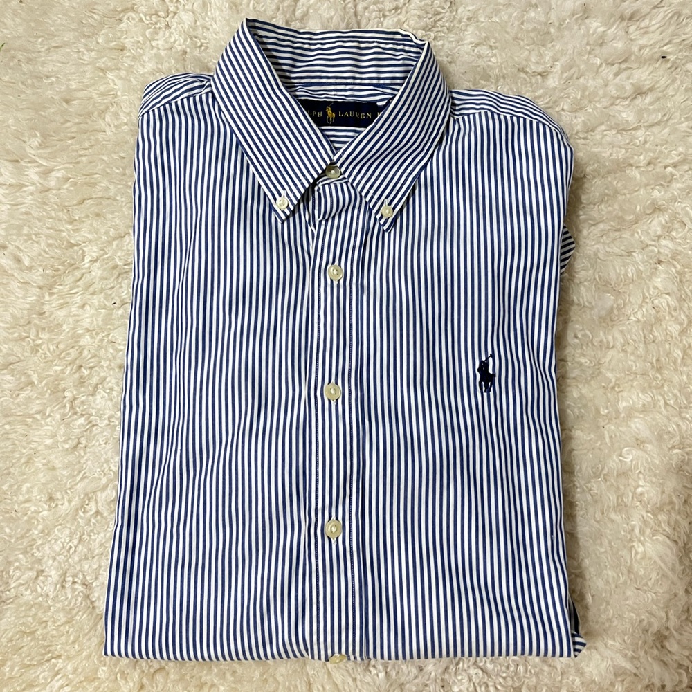 Ralph Lauren Mens Long Sleeve Button Down Shirt